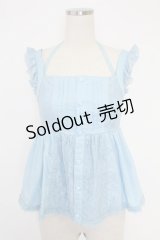 ALGONQUINS / レース切替ベビードール  サックス T-25-11-23-008-AL-TO-SA-ZI