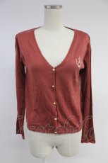 画像1: axes femme / 塔刺繍カーディガン  ピンク T-25-11-23-010-AX-TO-SA-ZI (1)