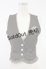 axes femme POETIQUE / 懐中時計刺繍ベスト  ブラウン T-25-11-23-014-AX-TO-SA-ZI