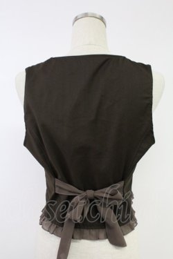 画像2: axes femme POETIQUE / 懐中時計刺繍ベスト  ブラウン T-25-11-23-014-AX-TO-SA-ZT