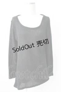 PUTUMAYO / メッシュニットトップス  黒 T-25-11-23-017-PT-TO-SA-ZI