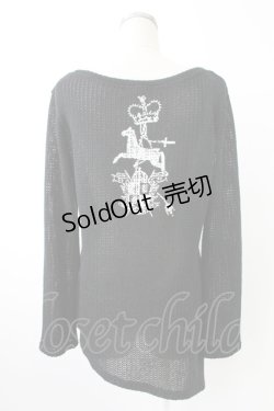 画像2: PUTUMAYO / メッシュニットトップス  黒 T-25-11-23-017-PT-TO-SA-ZT