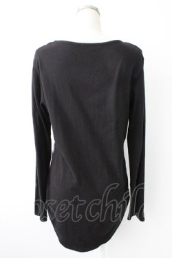 画像2: PUTUMAYO / トランプうさぎロングカットソー  黒Ｘ白 T-25-11-23-018-PT-TO-SA-ZT