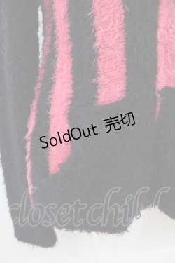 画像3: PUTUMAYO / ストライプボアパーカー  黒Ｘ濃ピンク T-25-11-23-021-PT-TO-SA-ZI