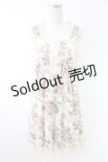 axes femme / 花柄ワンピース  アイボリーＸピンク T-25-11-23-023-AX-OP-SA-ZI