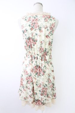 画像2: axes femme / 花柄ワンピース  アイボリーＸピンク T-25-11-23-023-AX-OP-SA-ZT