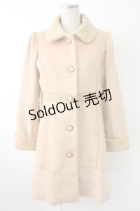 axes femme / レース使いコート  ベージュ T-25-11-23-025-AX-CO-SA-ZI