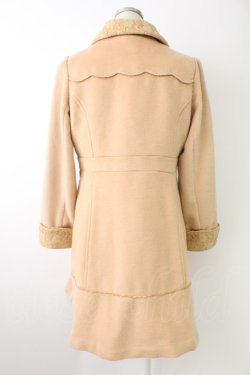 画像2: axes femme / レース使いコート  ベージュ T-25-11-23-025-AX-CO-SA-ZT