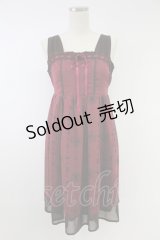 axes femme POETIQUE / 不思議の国のアリスワンピース  ボルドー T-25-11-23-026-AX-OP-SA-ZI