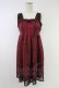 画像1: axes femme POETIQUE / 不思議の国のアリスワンピース  ボルドー T-25-11-23-026-AX-OP-SA-ZT (1)