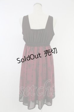 画像2: axes femme POETIQUE / 不思議の国のアリスワンピース  ボルドー T-25-11-23-026-AX-OP-SA-ZI