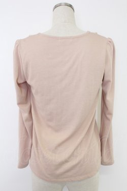 画像2: axes femme / シフォンボウタイトップス  ピンクＸ白 T-25-11-23-003-AX-TO-SA-ZT