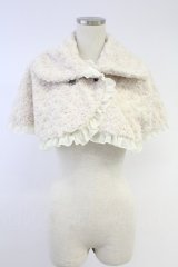 ALGONQUINS / ボアシフォンフリルケープ  アイボリー T-25-11-23-029-AL-JA-SA-ZI