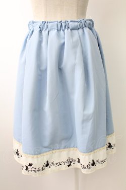 画像2: axes femme POETIQUE / 不思議の国のアリススカート  サックスＸ白 T-25-11-23-031-AX-SK-SA-ZT