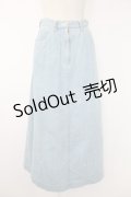 INGEBORG / デニムスカート  ライトブルー T-25-11-28-028-LO-SK-SA-ZI