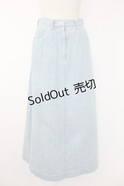 画像1: INGEBORG / デニムスカート  ライトブルー T-25-11-28-028-LO-SK-SA-ZI