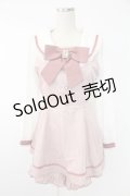 LIZ LISA / セーラーカラーセットアップ  ピンクＸ白 T-25-11-28-030-LO-OP-SA-ZI