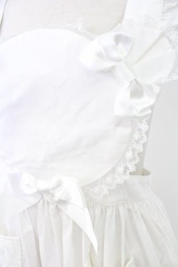 画像3: BABY,THE STARS SHINE BRIGHT / くまくみゃちゃんエプロン  白 T-25-11-28-031-BA-ZA-SA-ZI