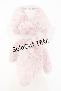 Emily Temple cute / フォックスマフラー  ピンク T-25-11-28-032-ET-ZA-SA-ZI