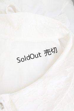 画像4: axes femme / レーススリーブブラウス  アイボリー T-25-11-28-003-AX-BL-SA-ZT