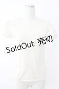 INGEBORG / ビーズデザイン半袖ニットトップス  アイボリー T-25-11-28-004-LO-TO-SA-ZI