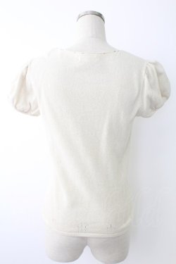 画像2: INGEBORG / ビーズデザイン半袖ニットトップス  アイボリー T-25-11-28-004-LO-TO-SA-ZI