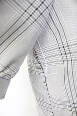 画像3: MA*RS / 肩あきチェックブラウス  黒チェック T-25-11-28-007-EL-BL-SA-ZI