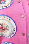 画像3: Jane Marple / マトリョーシカのデコパージュカーディガン M ピンク T-25-11-28-009-JM-TO-SA-ZI (3)