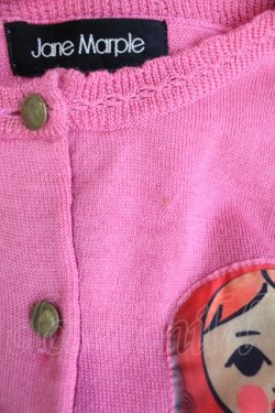 画像5: Jane Marple / マトリョーシカのデコパージュカーディガン M ピンク T-25-11-28-009-JM-TO-SA-ZI