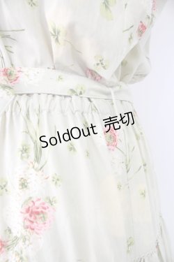 画像4: PINK HOUSE / シロツメクサ柄半袖ワンピース  グリーン T-25-11-28-012-LO-OP-SA-ZI