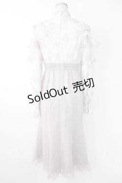 画像2: couture BY ROJITA / 花柄ドッキングロングワンピース  白Ｘピンク T-25-11-28-016-LO-OP-SA-ZI