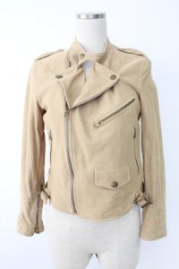 Jane Marple Dans Le Salon / チノライダースジャケット M ベージュ T-25-11-28-017-JM-JA-SA-ZI