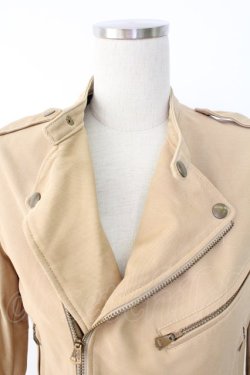 画像3: Jane Marple Dans Le Salon / チノライダースジャケット M ベージュ T-25-11-28-017-JM-JA-SA-ZT