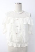 LIZ LISA / 肩あきブラウス  アイボリー T-25-11-28-002-LO-BL-SA-ZI