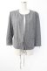 画像1: INGEBORG / カメリアひし形裏地ジャケット  グレー T-25-11-28-018-LO-JA-SA-ZI (1)
