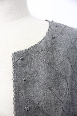 画像5: INGEBORG / カメリアひし形裏地ジャケット  グレー T-25-11-28-018-LO-JA-SA-ZI