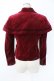 画像2: Jane Marple / ロイヤル別珍ケープ付きジャケット M ボルドー T-25-11-28-019-JM-JA-SA-ZT (2)