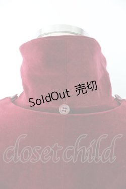 画像3: Jane Marple / ロイヤル別珍ケープ付きジャケット M ボルドー T-25-11-28-019-JM-JA-SA-ZT