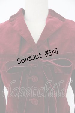 画像4: Jane Marple / ロイヤル別珍ケープ付きジャケット M ボルドー T-25-11-28-019-JM-JA-SA-ZT