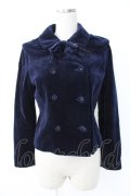 Jane Marple / 別珍ダブルボタンジャケット  ネイビー T-25-11-28-020-JM-JA-SA-ZT