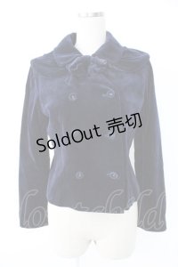 Jane Marple / 別珍ダブルボタンジャケット  ネイビー T-25-11-28-020-JM-JA-SA-ZI