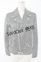 Jane Marple Dans Le Salon / フェイクレザーライダース M ブラック T-25-11-28-021-JM-JA-SA-ZI