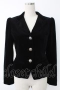 Jane Marple / 別珍ジャケット M ブラック T-25-11-28-022-JM-JA-SA-ZT