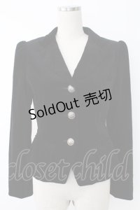 Jane Marple / 別珍ジャケット M ブラック T-25-11-28-022-JM-JA-SA-ZI