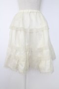 Emily Temple cute / シフォン重ねスカート  アイボリー T-25-11-28-023-ET-SK-SA-ZT