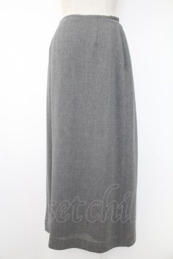 画像2: INGEBORG / フロントリボンスカート  グレー T-25-11-28-026-LO-SK-SA-ZI