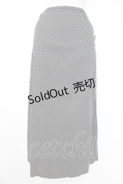 画像1: INGEBORG / ドット柄キルト風スカート  黒Ｘ白 T-25-11-28-027-LO-SK-SA-ZI
