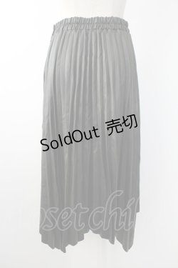 画像2: axes femme / フェイクレザーイレヘムスカート M ブラック T-25-12-03-040-AX-SK-SA-ZI