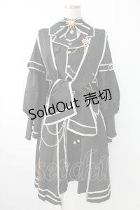 豹了介猫 / ミリタリー風セットアップ S 黒Ｘゴールド T-25-12-03-048-LO-OP-SA-ZI