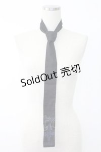 PUTUMAYO / シャンデリアプリントネクタイ　  黒Ｘパープル T-25-12-03-050-PT-ZA-SA-ZI